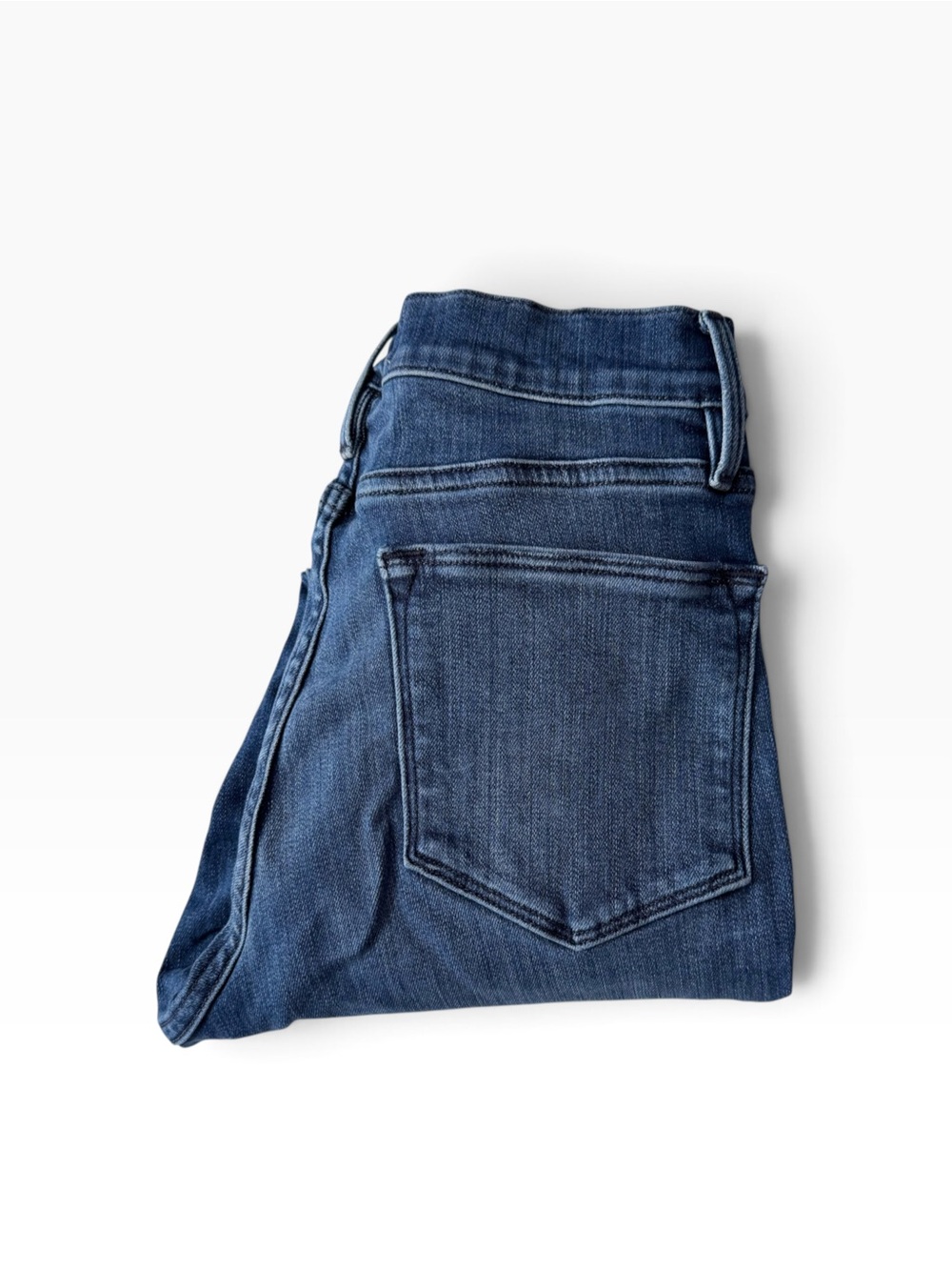 Frame Denim Le High Garçon Skinny Stretch Jeans Edgewater Medium Wash Size 28